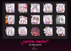 Tzuyomi's custom emotes